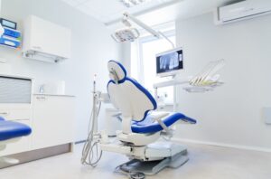 interior of new modern dental clinic office with chair